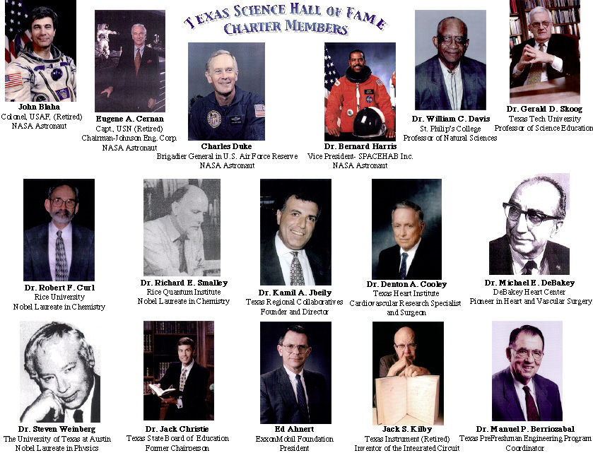 Texas Science Hall of Fame Charter Members