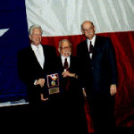 Robert Ramsay, 2002 Inductee Sammy Ray, and Jack Swindel