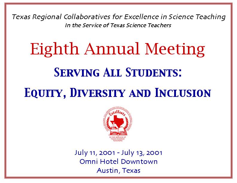 Eighth Annual Meeting: Reception Slide 1